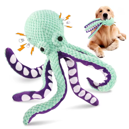 Peluche con sonido en forma de pulpo