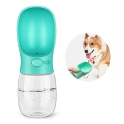 Botella portátil con bebedero para perros