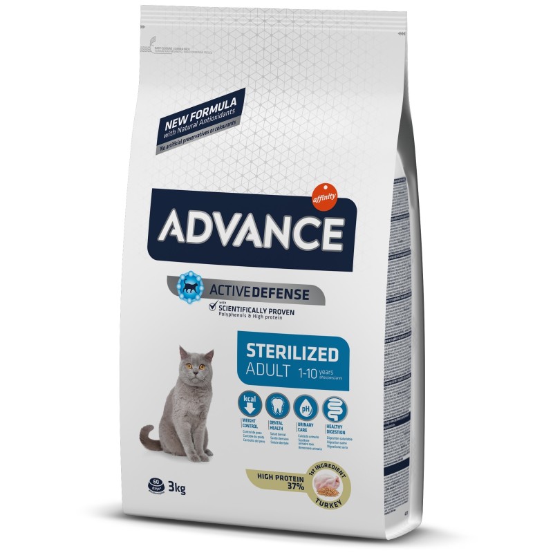 Pienso seco para gatos esterilizados - 3 Kg