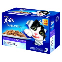 Comida húmeda en gelatina – Pack surtido 12x85 g