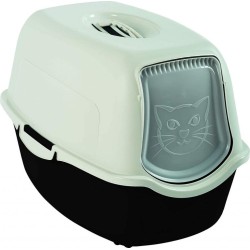 Arenero cerrado para gatos – Con puerta abatible y filtro